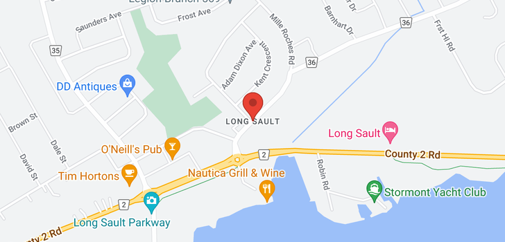 map of 59 LONG SAULT DRIVE